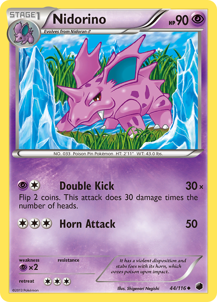 Nidorino (44/116) [Black & White: Plasma Freeze] | Game Master's Emporium (The New GME)