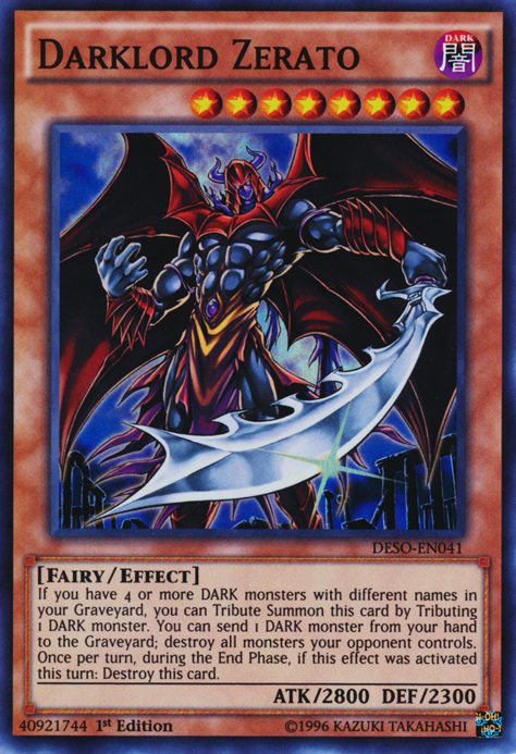 Darklord Zerato [DESO-EN041] Super Rare | Game Master's Emporium (The New GME)
