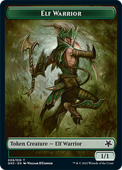 Dragon // Elf Warrior Double-Sided Token [Game Night: Free-for-All Tokens] | Game Master's Emporium (The New GME)