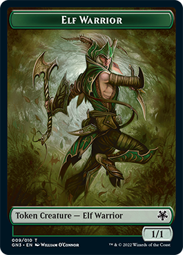 Bird Illusion // Elf Warrior Double-Sided Token [Game Night: Free-for-All Tokens] | Game Master's Emporium (The New GME)