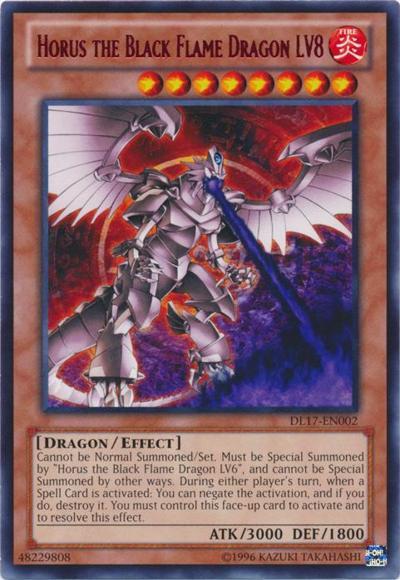 Horus the Black Flame Dragon LV8 (Red) [DL17-EN002] Rare | Game Master's Emporium (The New GME)