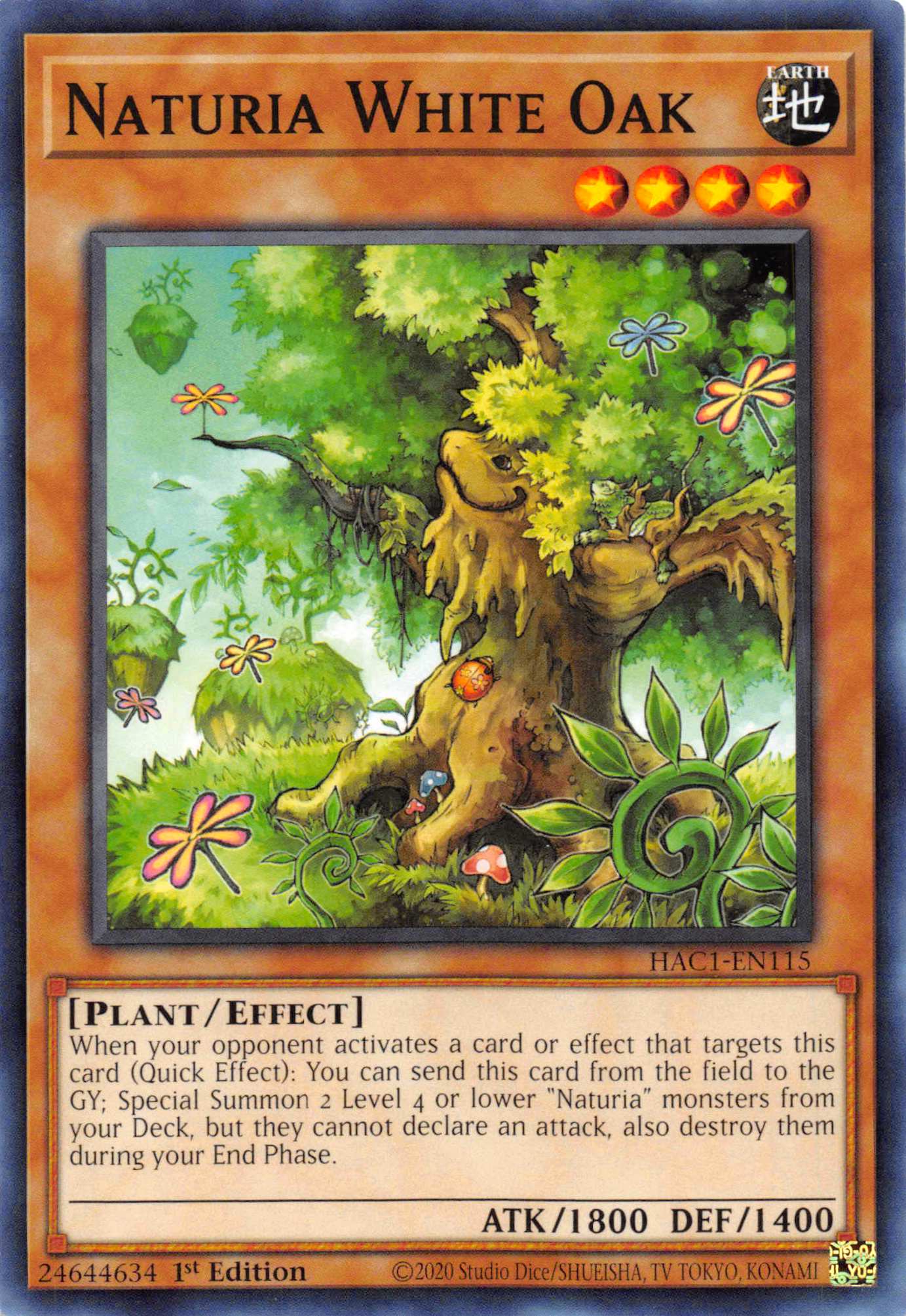 Naturia White Oak [HAC1-EN115] Common | Game Master's Emporium (The New GME)