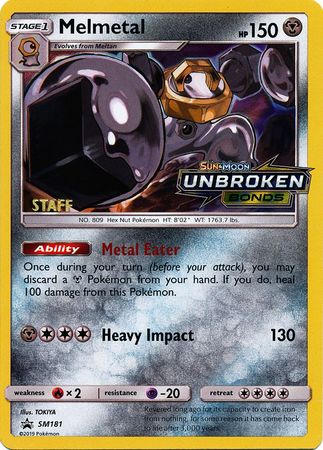 Melmetal (SM181) (Staff Prerelease Promo) [Sun & Moon: Black Star Promos] | Game Master's Emporium (The New GME)