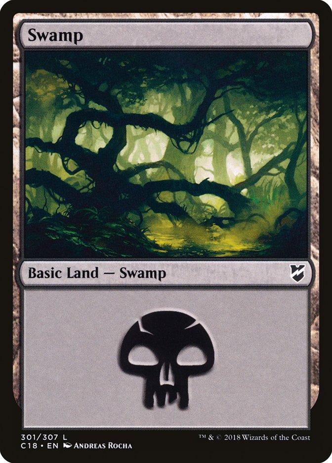 Swamp (301) [Commander 2018] | Game Master's Emporium (The New GME)