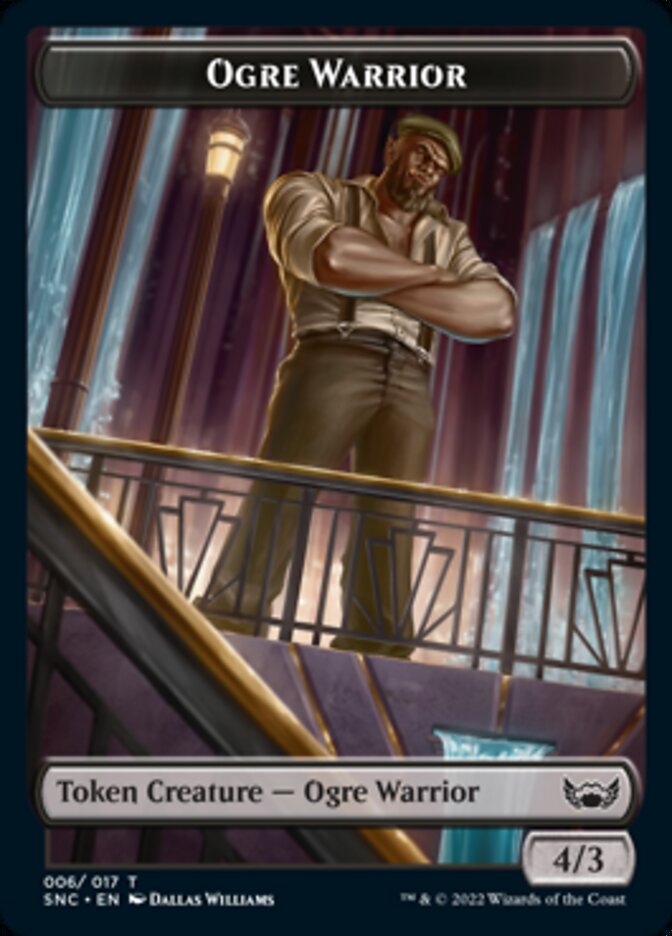 Treasure (014) // Ogre Warrior Double-Sided Token [Streets of New Capenna Tokens] | Game Master's Emporium (The New GME)