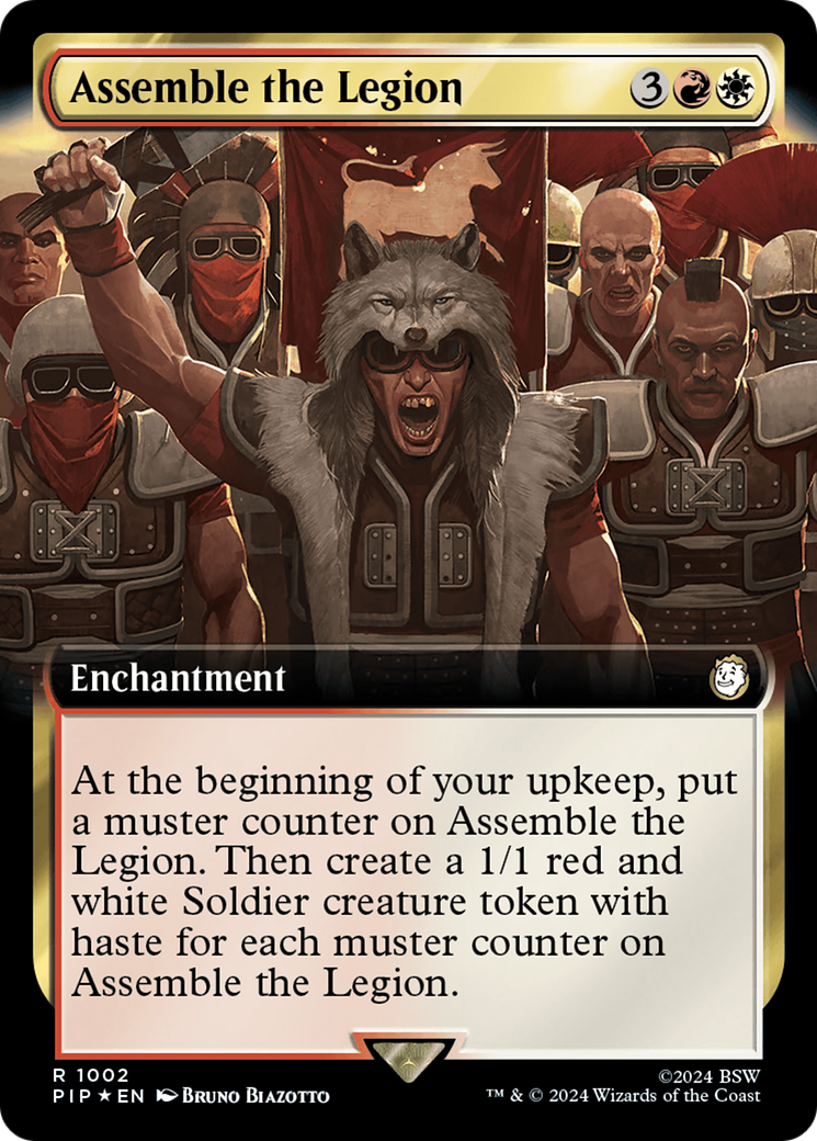 Assemble the Legion (Extended Art) (Surge Foil) [Fallout] | Game Master's Emporium (The New GME)