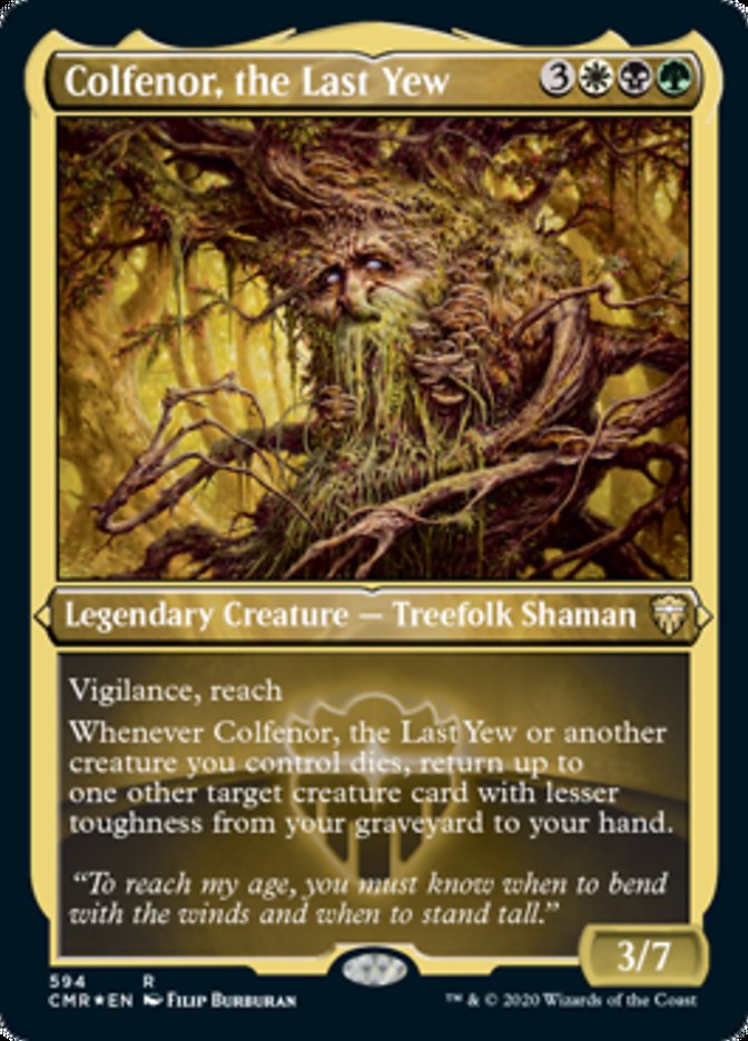 Colfenor, the Last Yew (Etched) [Commander Legends] | Game Master's Emporium (The New GME)