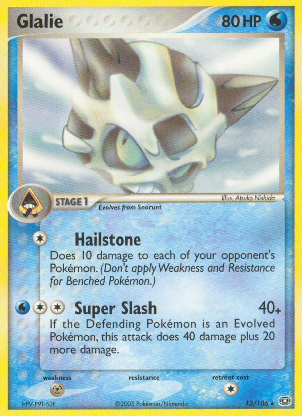 Glalie (13/106) [EX: Emerald] | Game Master's Emporium (The New GME)