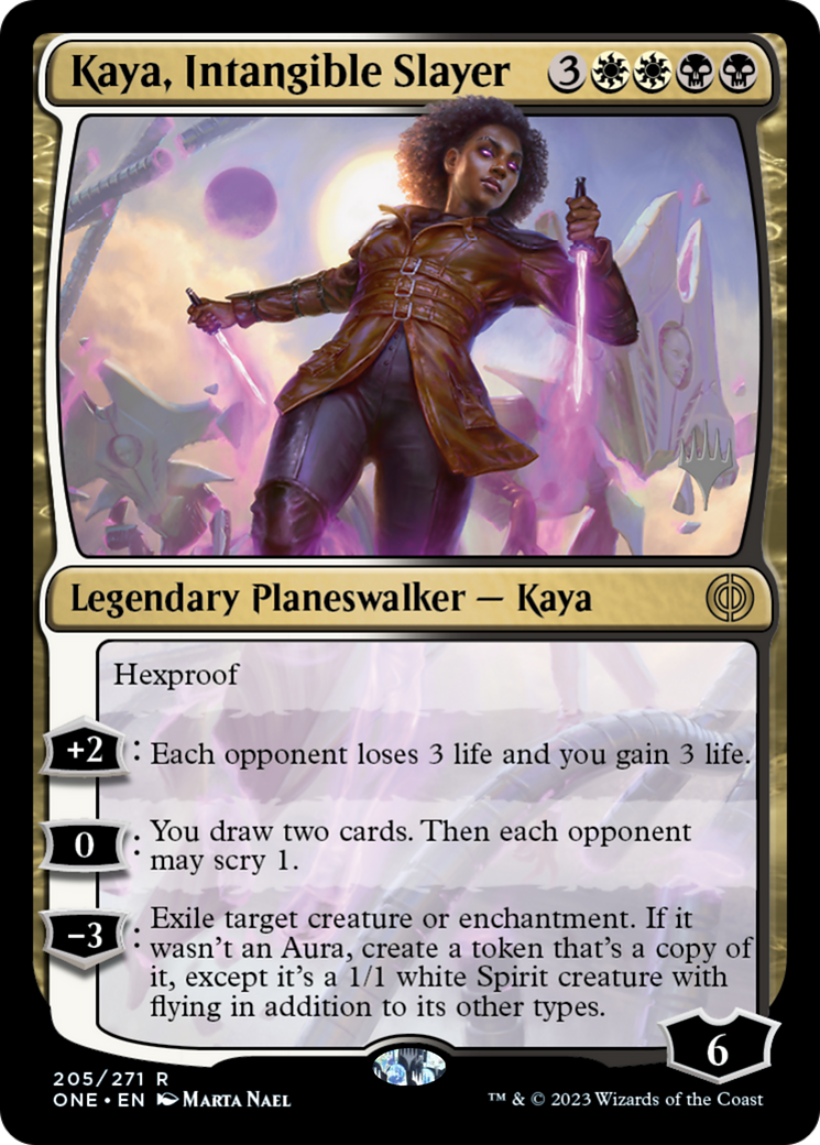 Kaya, Intangible Slayer (Promo Pack) [Phyrexia: All Will Be One Promos] | Game Master's Emporium (The New GME)