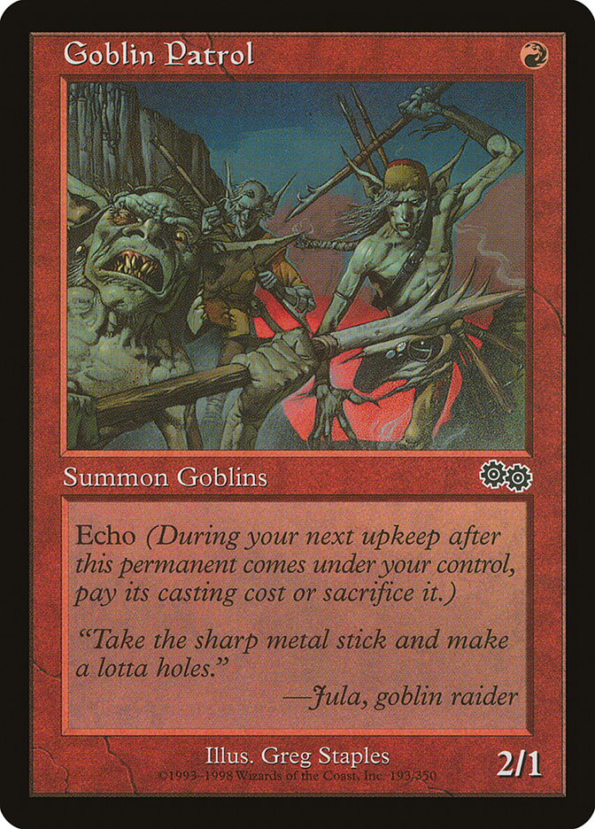 Goblin Patrol [Urza's Saga] | Game Master's Emporium (The New GME)