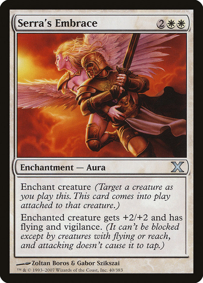 Serra's Embrace [Tenth Edition] | Game Master's Emporium (The New GME)