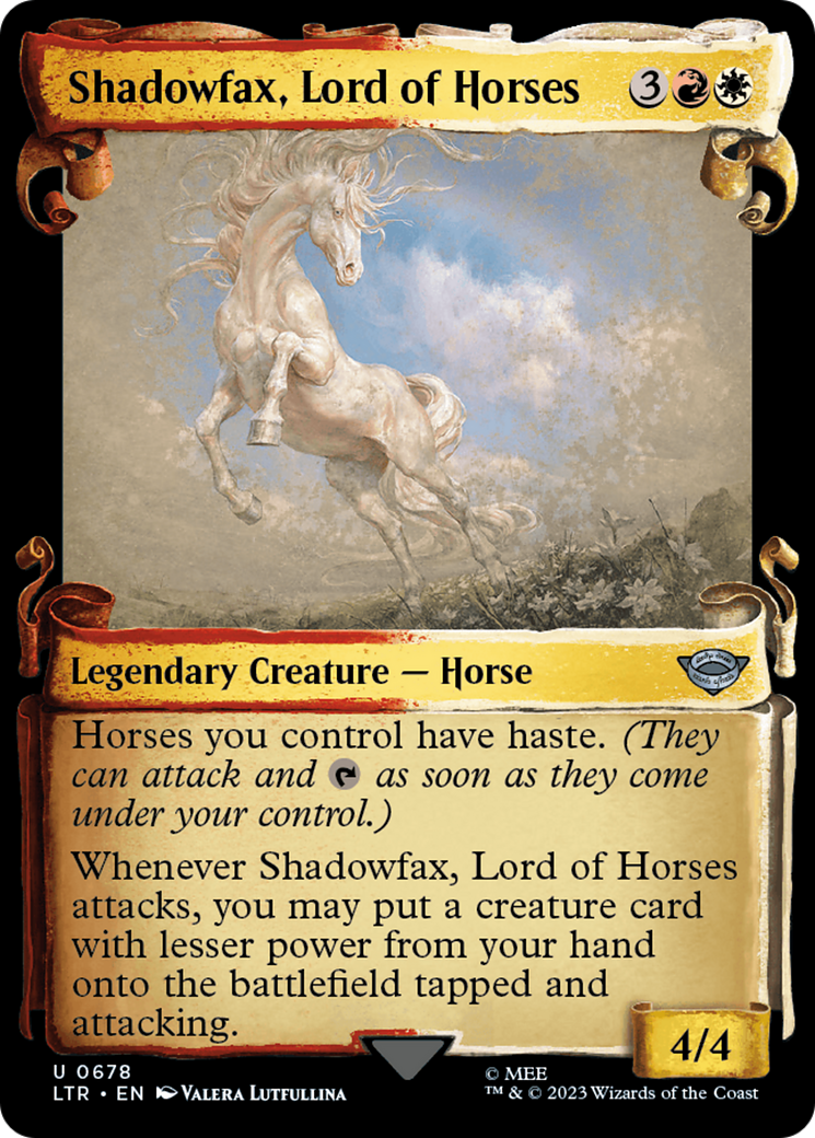 Shadowfax, Lord of Horses [The Lord of the Rings: Tales of Middle-Earth Showcase Scrolls] | Game Master's Emporium (The New GME)