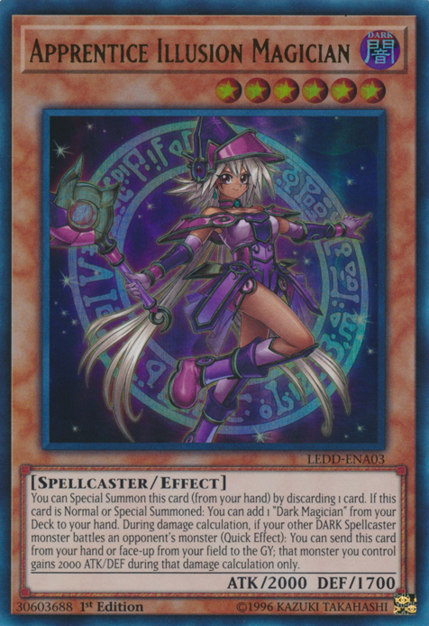 Apprentice Illusion Magician [LEDD-ENA03] Ultra Rare | Game Master's Emporium (The New GME)