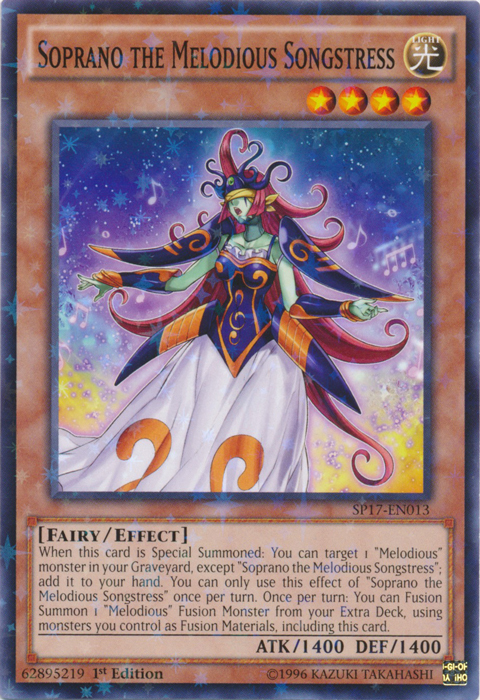 Soprano the Melodious Songstress [SP17-EN013] Starfoil Rare | Game Master's Emporium (The New GME)
