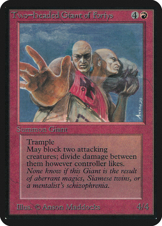 Two-Headed Giant of Foriys [Alpha Edition] | Game Master's Emporium (The New GME)