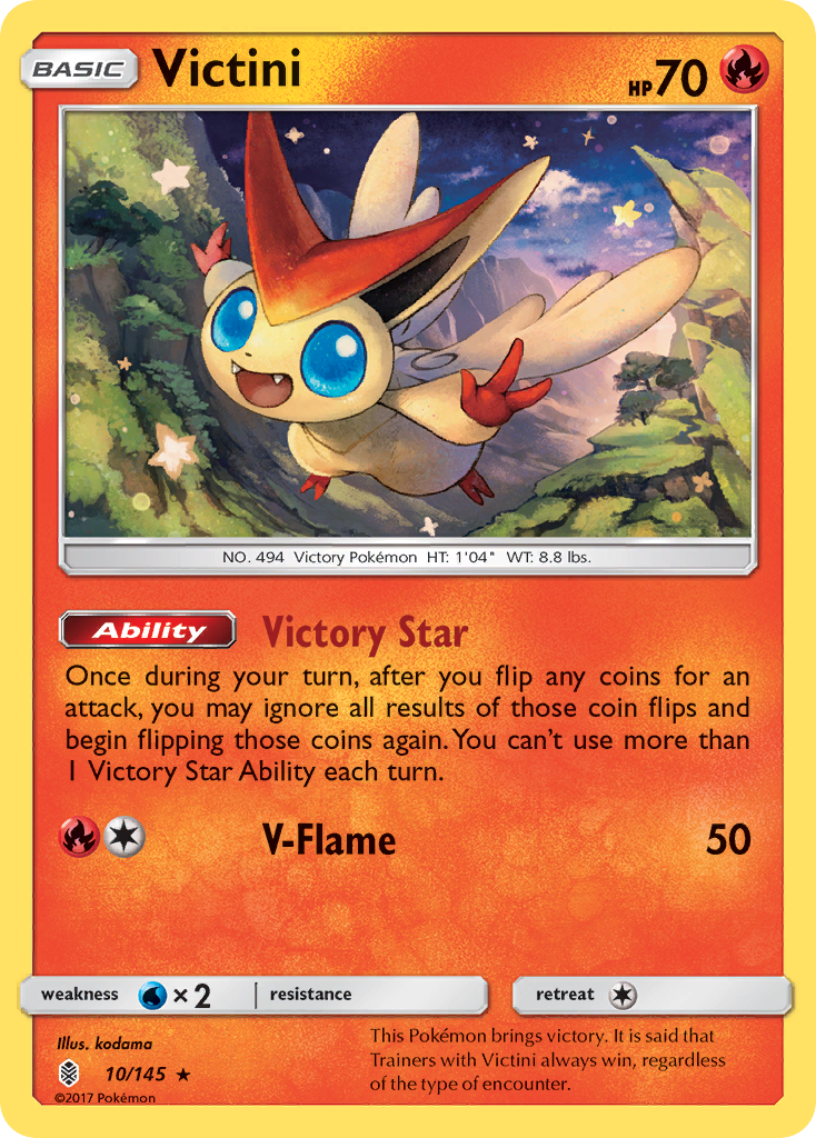 Victini (10/145) [Sun & Moon: Guardians Rising] | Game Master's Emporium (The New GME)