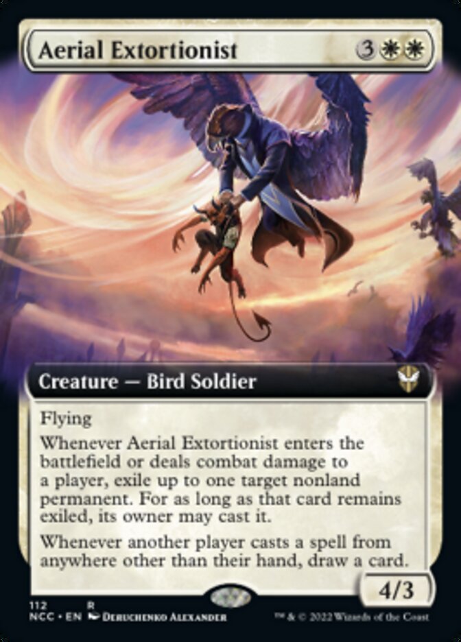 Aerial Extortionist (Extended Art) [Streets of New Capenna Commander] | Game Master's Emporium (The New GME)