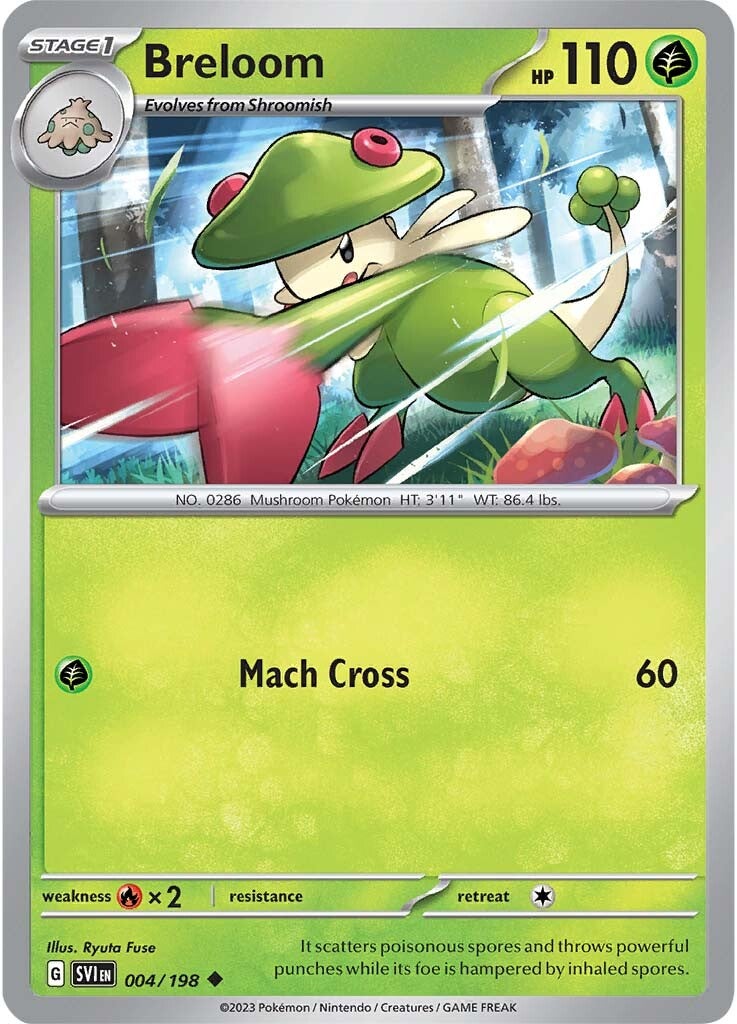 Breloom (004/198) [Scarlet & Violet: Base Set] | Game Master's Emporium (The New GME)