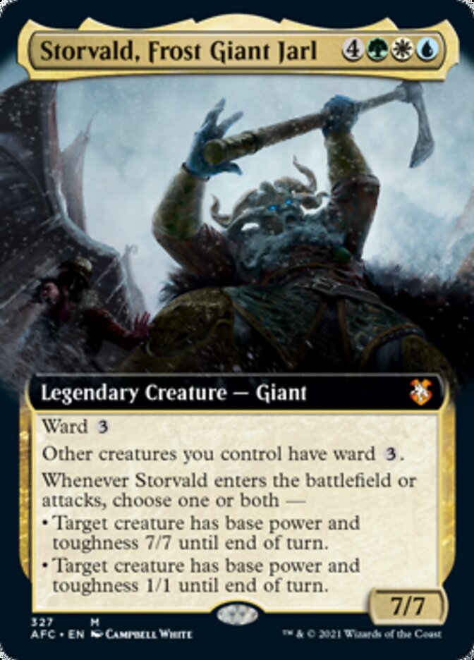 Storvald, Frost Giant Jarl (Extended Art) [Dungeons & Dragons: Adventures in the Forgotten Realms Commander] | Game Master's Emporium (The New GME)