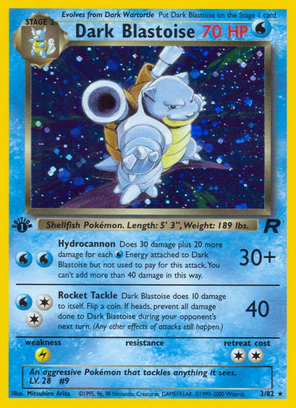 Dark Blastoise (3/82) [Team Rocket 1st Edition] | Game Master's Emporium (The New GME)