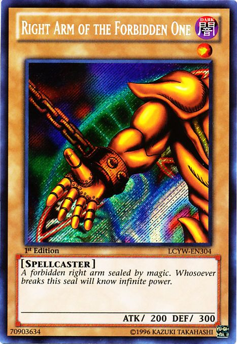 Right Arm of the Forbidden One [LCYW-EN304] Secret Rare | Game Master's Emporium (The New GME)