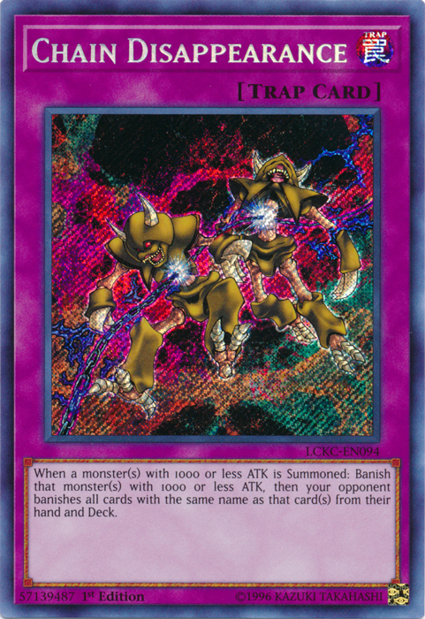 Chain Disappearance [LCKC-EN094] Secret Rare | Game Master's Emporium (The New GME)