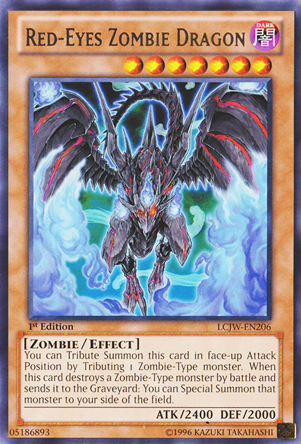 Red-Eyes Zombie Dragon [LCJW-EN206] Rare | Game Master's Emporium (The New GME)