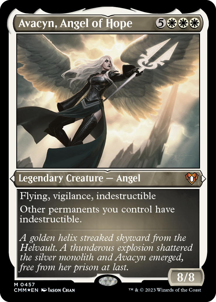 Avacyn, Angel of Hope (Foil Etched) [Commander Masters] | Game Master's Emporium (The New GME)