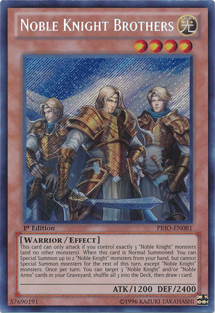 Noble Knight Brothers [PRIO-EN081] Secret Rare | Game Master's Emporium (The New GME)