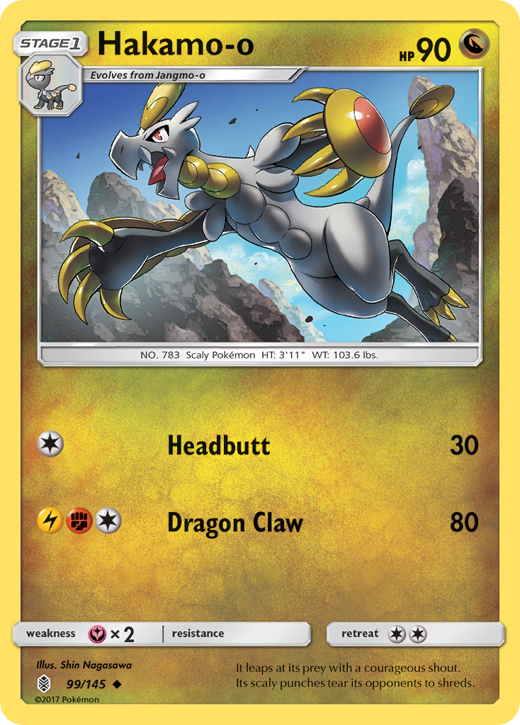 Hakamo-o (99/145) [Sun & Moon: Guardians Rising] | Game Master's Emporium (The New GME)