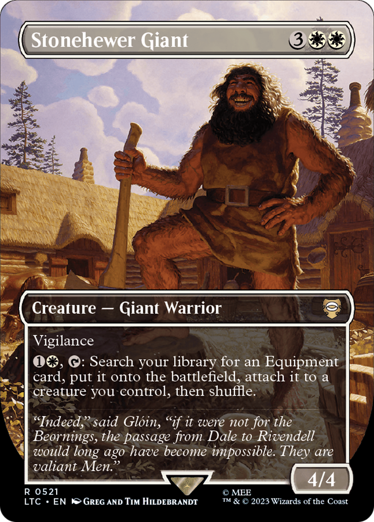 Stonehewer Giant (Borderless) [The Lord of the Rings: Tales of Middle-Earth Commander] | Game Master's Emporium (The New GME)