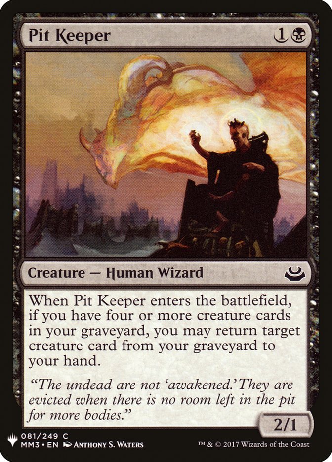 Pit Keeper [Mystery Booster] | Game Master's Emporium (The New GME)