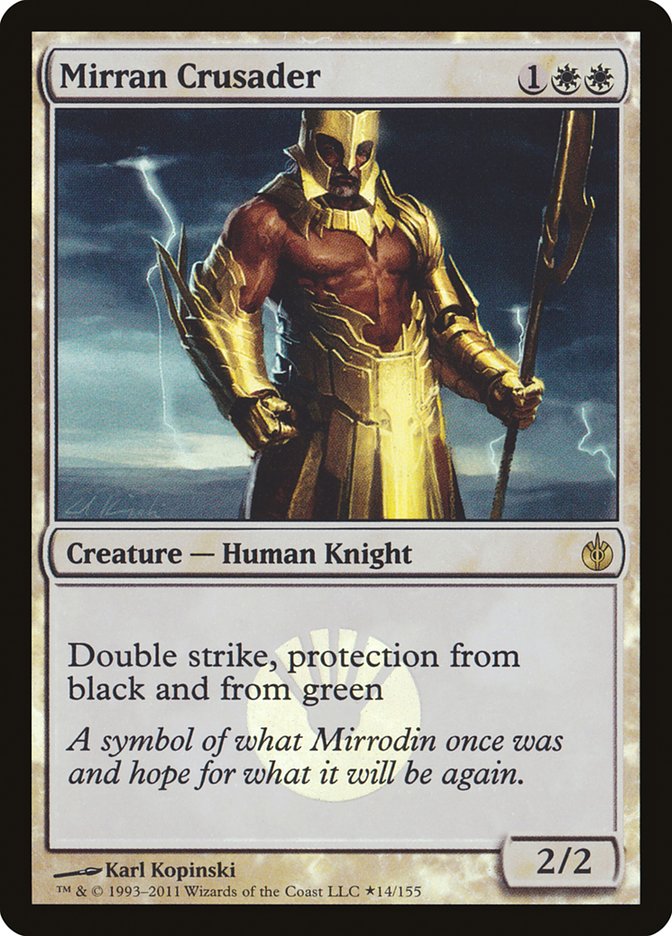 Mirran Crusader (Buy-A-Box) [Mirrodin Besieged Promos] | Game Master's Emporium (The New GME)