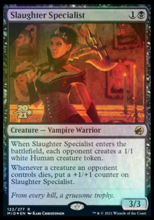 Slaughter Specialist [Innistrad: Midnight Hunt Prerelease Promos] | Game Master's Emporium (The New GME)
