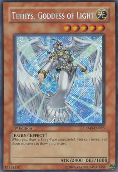 Tethys, Goddess of Light [CRMS-EN095] Secret Rare | Game Master's Emporium (The New GME)