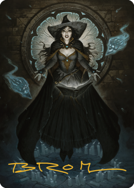 Tasha, the Witch Queen Art Card (76) (Gold-Stamped Signature) [Commander Legends: Battle for Baldur's Gate Art Series] | Game Master's Emporium (The New GME)