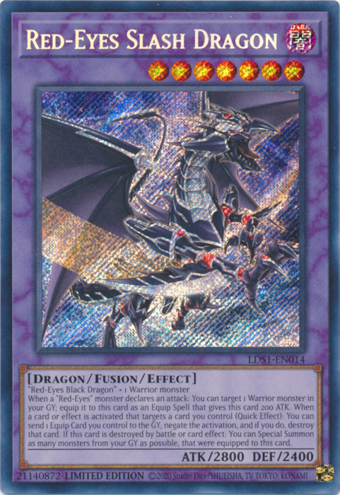 Red-Eyes Slash Dragon [LDS1-EN014] Secret Rare | Game Master's Emporium (The New GME)