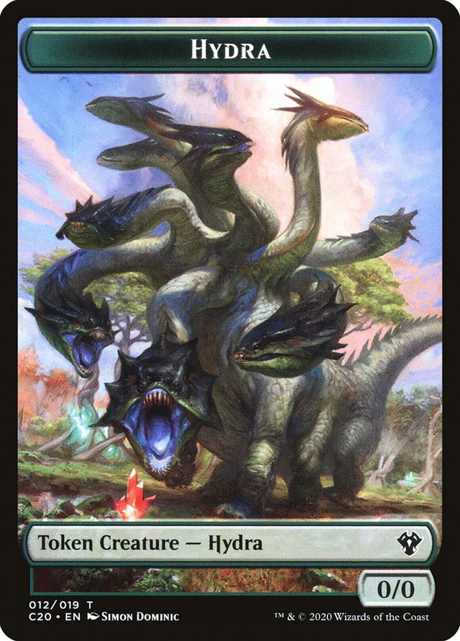 Beast (010) // Hydra Double-Sided Token [Commander 2020 Tokens] | Game Master's Emporium (The New GME)