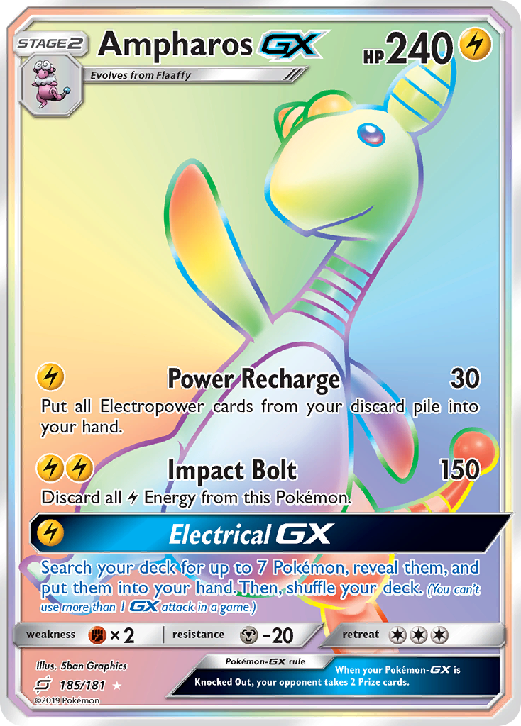 Ampharos GX (185/181) [Sun & Moon: Team Up] | Game Master's Emporium (The New GME)