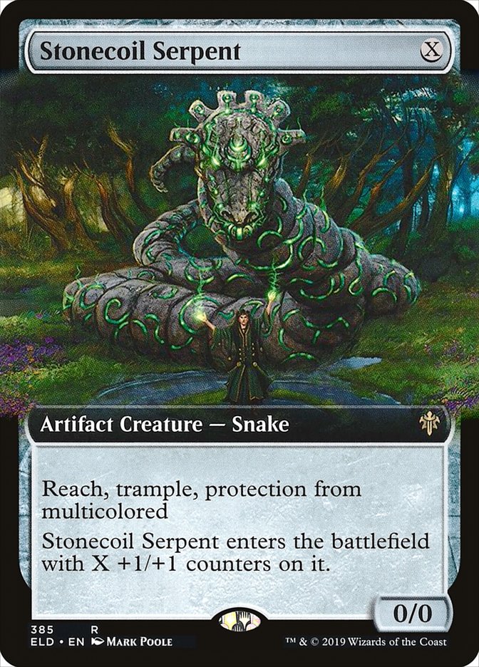 Stonecoil Serpent (Extended Art) [Throne of Eldraine] | Game Master's Emporium (The New GME)