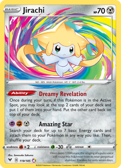 Jirachi (119/185) [Sword & Shield: Vivid Voltage] | Game Master's Emporium (The New GME)