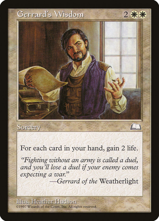 Gerrard's Wisdom [Weatherlight] | Game Master's Emporium (The New GME)