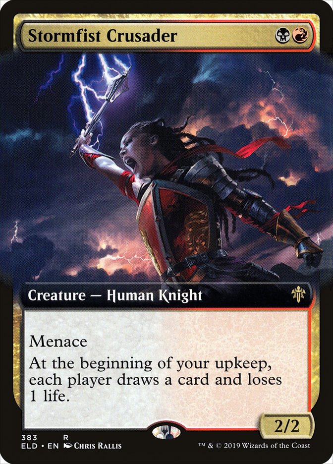 Stormfist Crusader (Extended Art) [Throne of Eldraine] | Game Master's Emporium (The New GME)