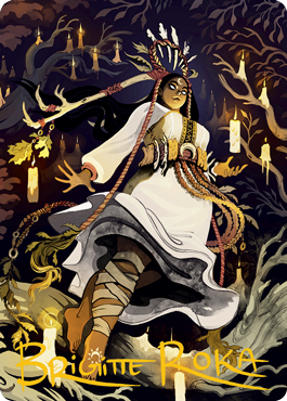 Candlegrove Witch 2 Art Card (Gold-Stamped Signature) [Innistrad: Midnight Hunt Art Series] | Game Master's Emporium (The New GME)