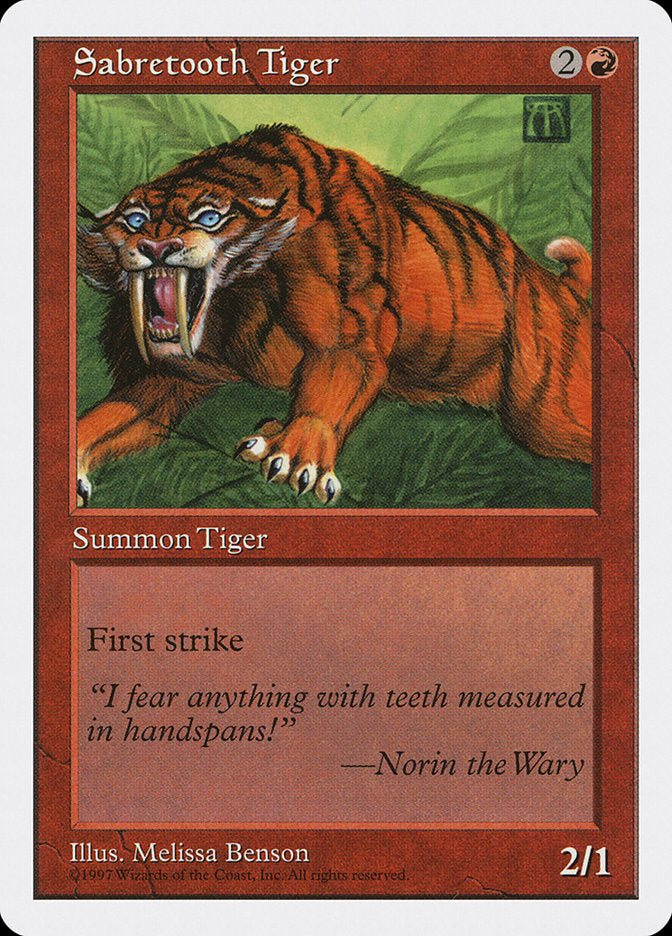 Sabretooth Tiger [Fifth Edition] | Game Master's Emporium (The New GME)