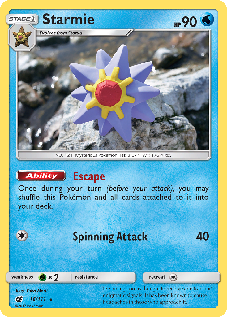 Starmie (16/111) [Sun & Moon: Crimson Invasion] | Game Master's Emporium (The New GME)