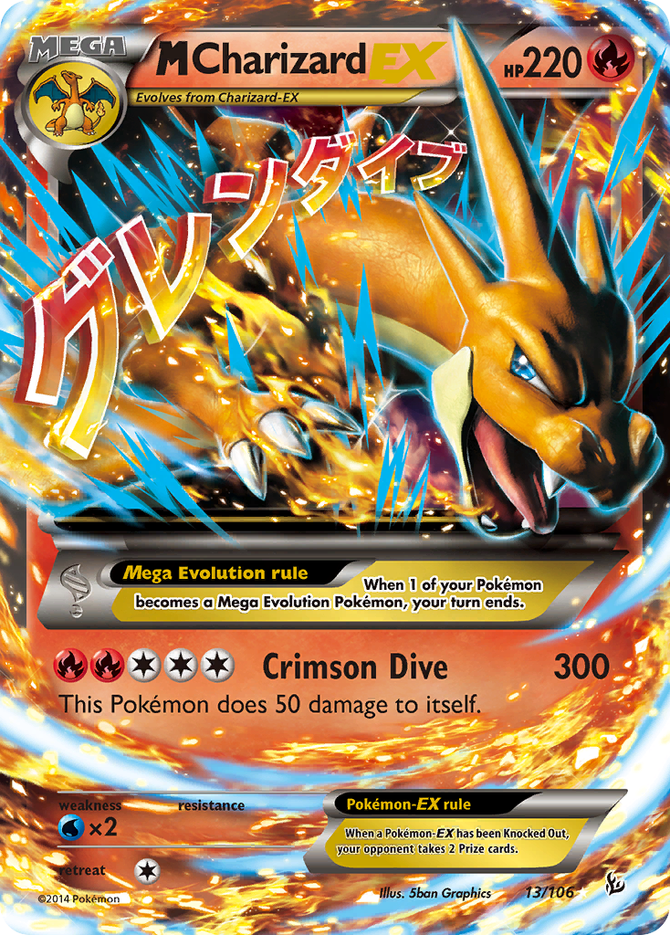 M Charizard EX (13/106) [XY: Flashfire] | Game Master's Emporium (The New GME)