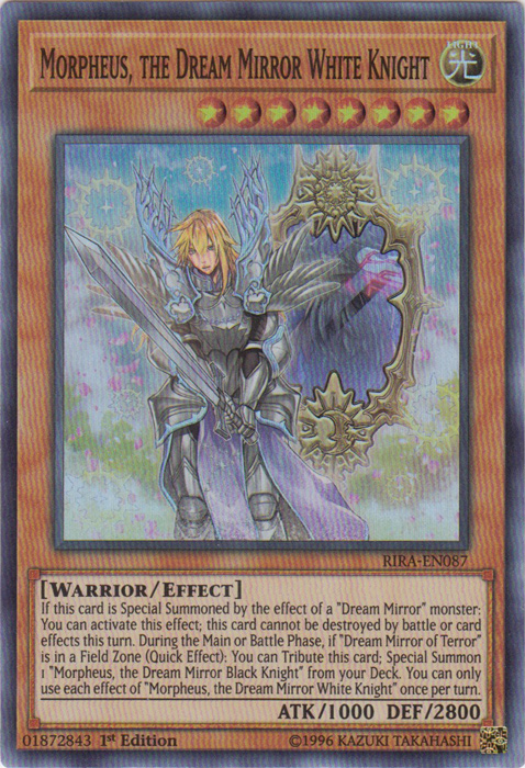 Morpheus, the Dream Mirror White Knight [RIRA-EN087] Super Rare | Game Master's Emporium (The New GME)