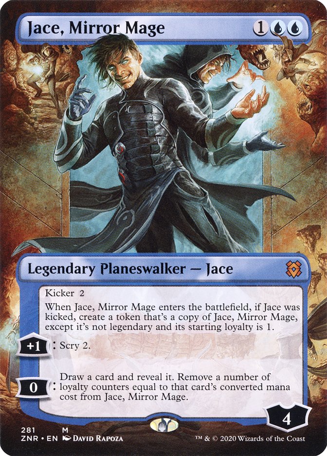 Jace, Mirror Mage (Borderless) [Zendikar Rising] | Game Master's Emporium (The New GME)