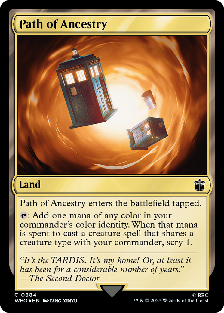Path of Ancestry (Surge Foil) [Doctor Who] | Game Master's Emporium (The New GME)